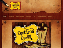 Tablet Screenshot of castirongrilllubbock.com
